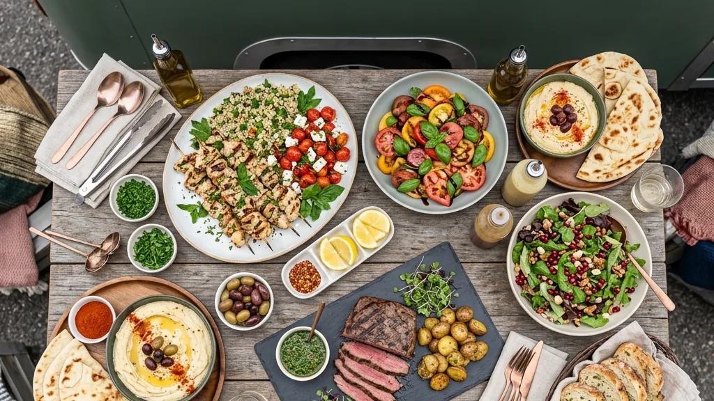 Editorial photo of food truck catering