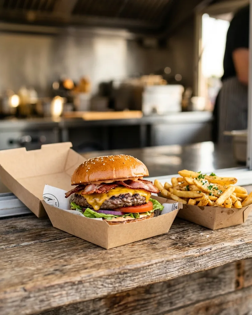 Detail view of leasing a food truck to start a business