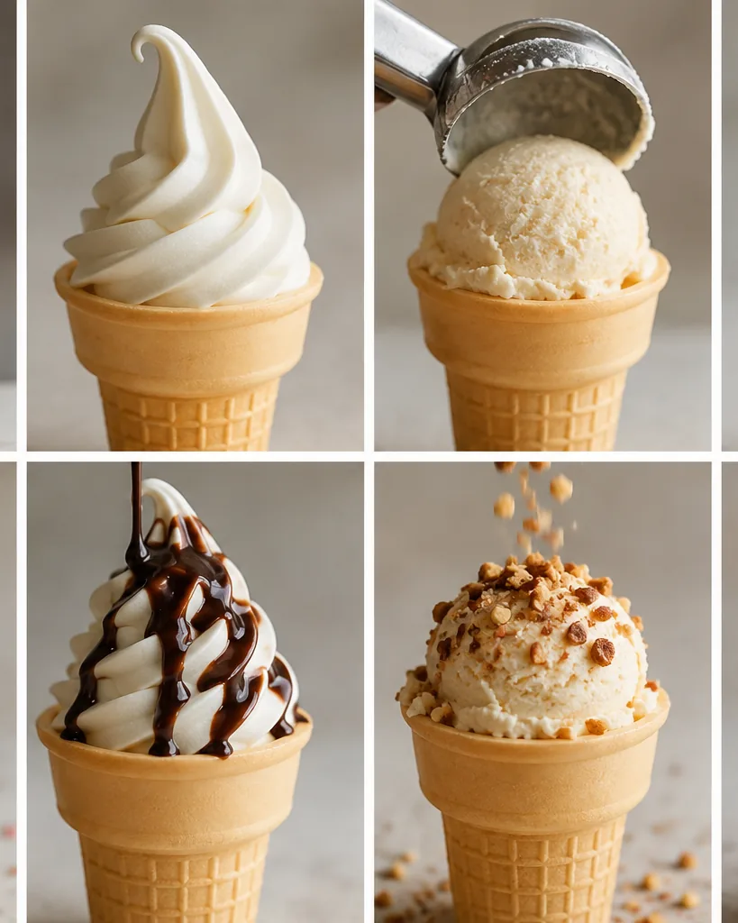 Close-up illustrating soft serve vs. hard pack: how the truck is built