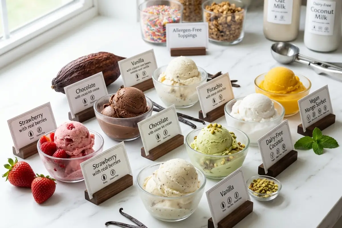 ice cream truck menu step by step