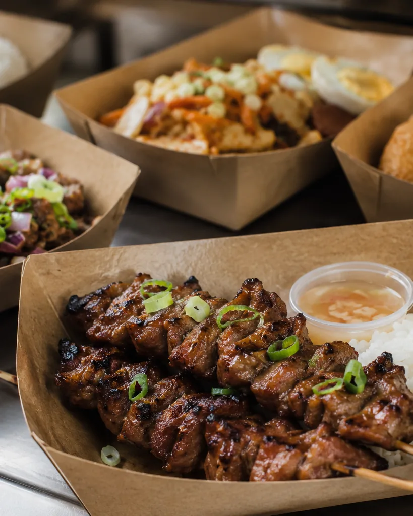 Close-up illustrating what a Filipino food truck actually sells