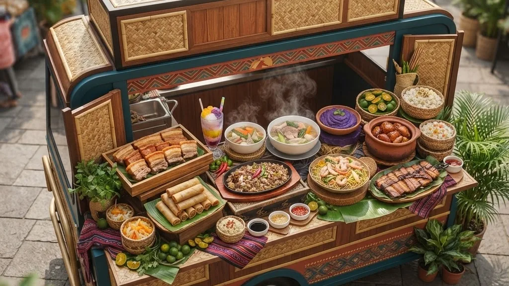 Editorial photo of filipino food truck
