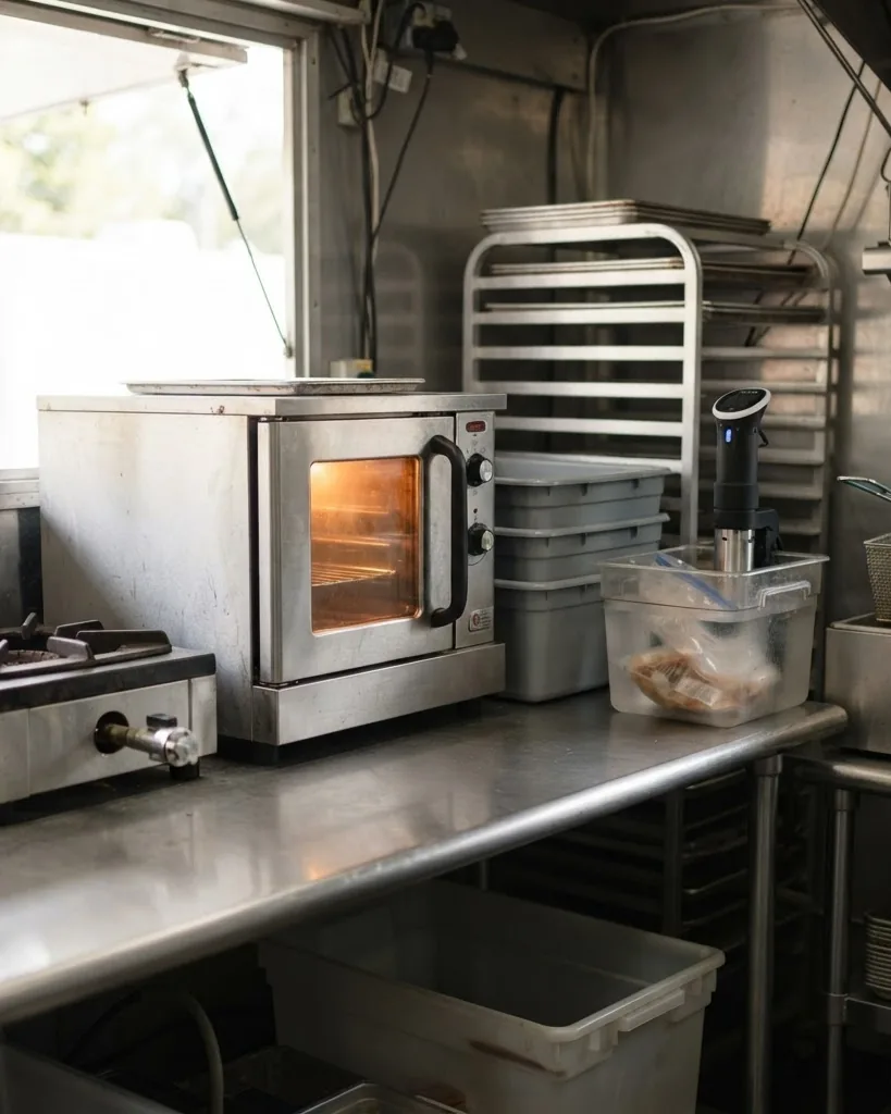 Close-up illustrating what food truck equipment you actually need