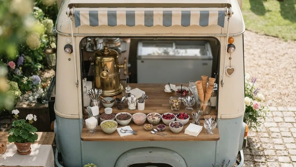 Editorial photo of ice cream truck rental