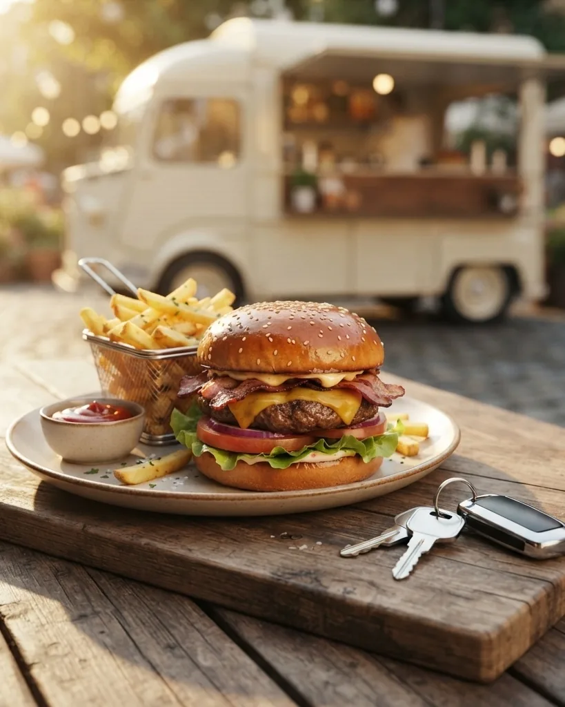 Close-up illustrating what "rent to own" actually means for a food truck