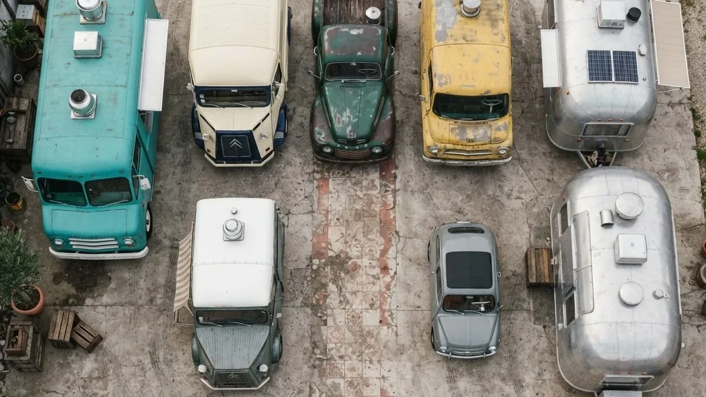 Editorial photo of used food trucks for sale